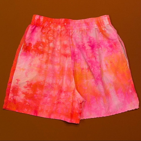Vintage 80s pink & orange tie dye surf shorts 🌊 - Picture 4 of 7